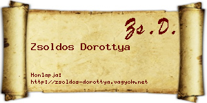 Zsoldos Dorottya névjegykártya