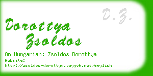 dorottya zsoldos business card